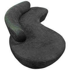 Vintage Vladimir Kagan Serpentine Sofa Couch by Directional