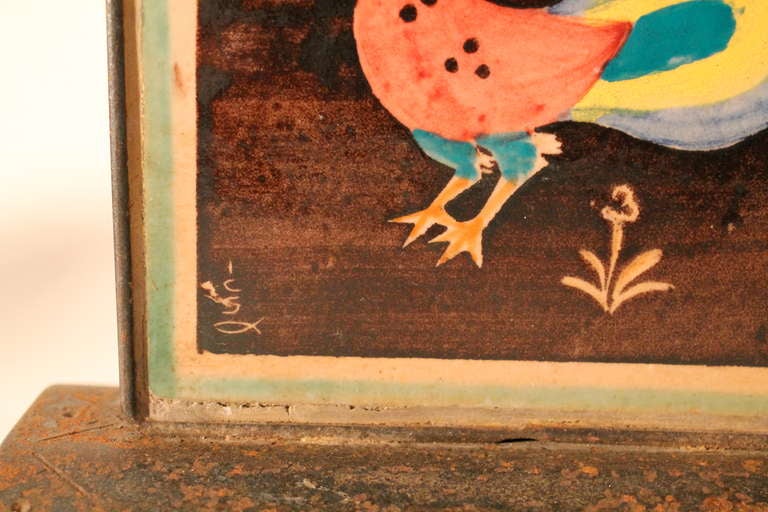 Milieu du XXe siècle Irene Kowaliska I.C.S. Industria Ceramica Salernitana Carreaux montés