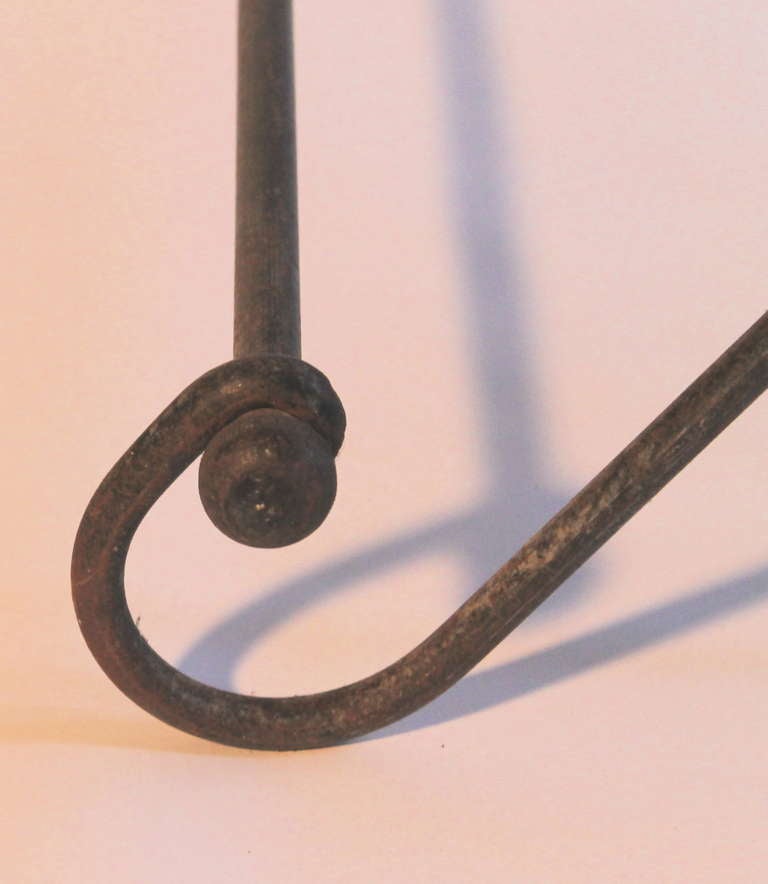 Wrought Iron and Glass Folding Baker's 