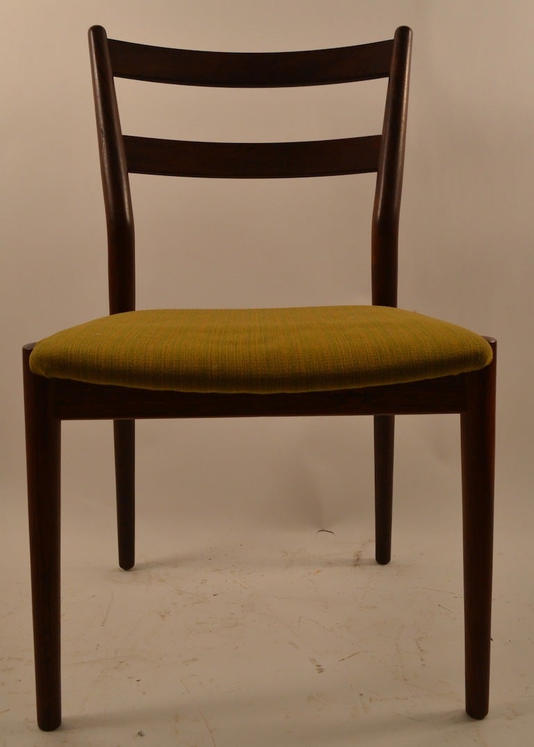 Six Rosewood Dining Chairs Arne Vodder for Sibast 3