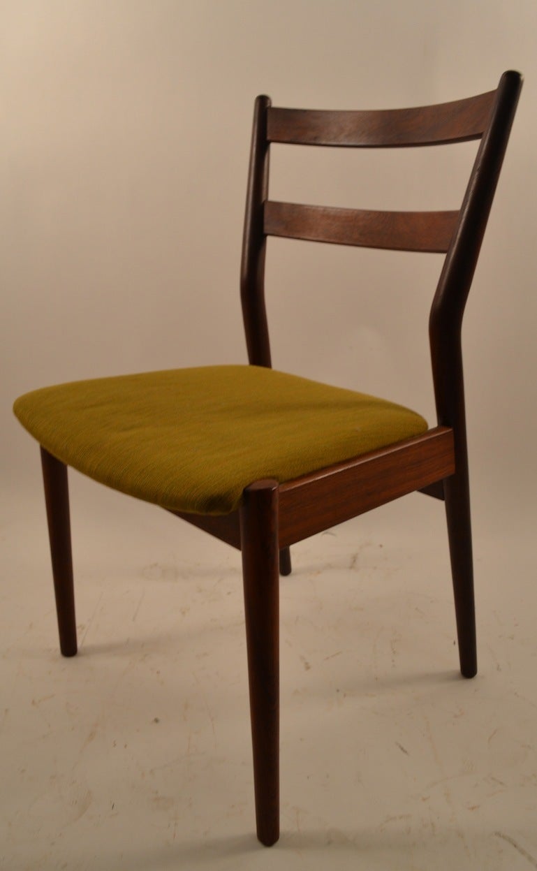 Mid-Century Modern Six Rosewood Dining Chairs Arne Vodder for Sibast