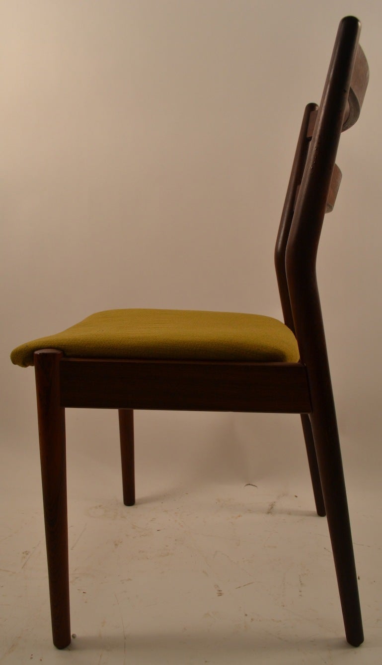 Mid-20th Century Six Rosewood Dining Chairs Arne Vodder for Sibast