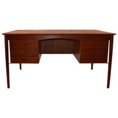 Danish Modern Teak Desk by Lovig