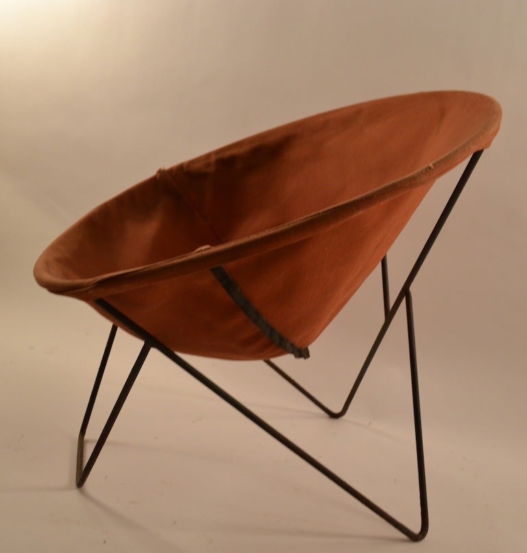 Mid-20th Century Early Canvas Hoop Chair