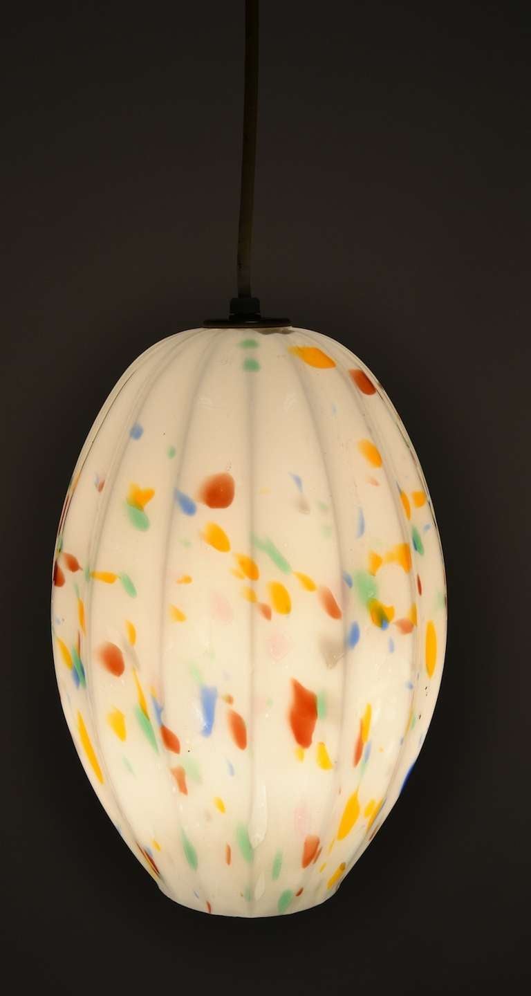 Italian Murano Pendant Hanging Light Fixture ( pair available )