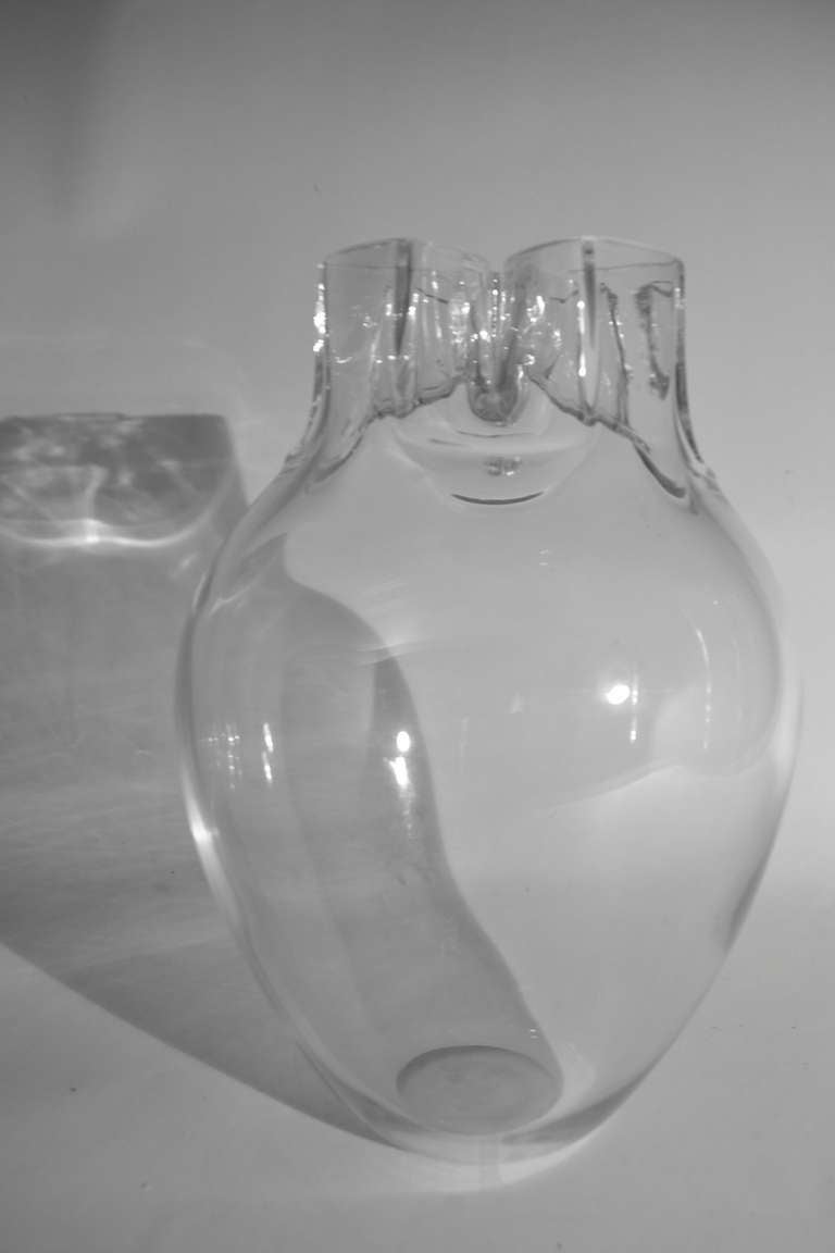 Mid-Century Modern Signed Barbini Murano Glass Vase