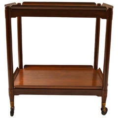 Folding Serving Cart with removable Trays By John Stuart