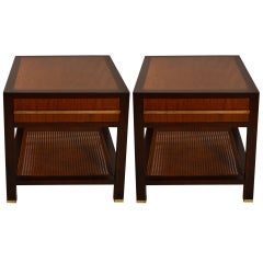 Pair Probber One Drawer End Tables Pair Probber One Drawer End Tables