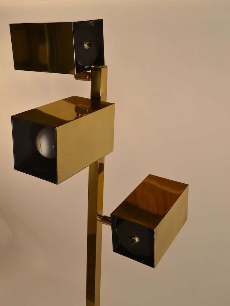 Late 20th Century Three Light Floor Lamp By Koch And Lowy