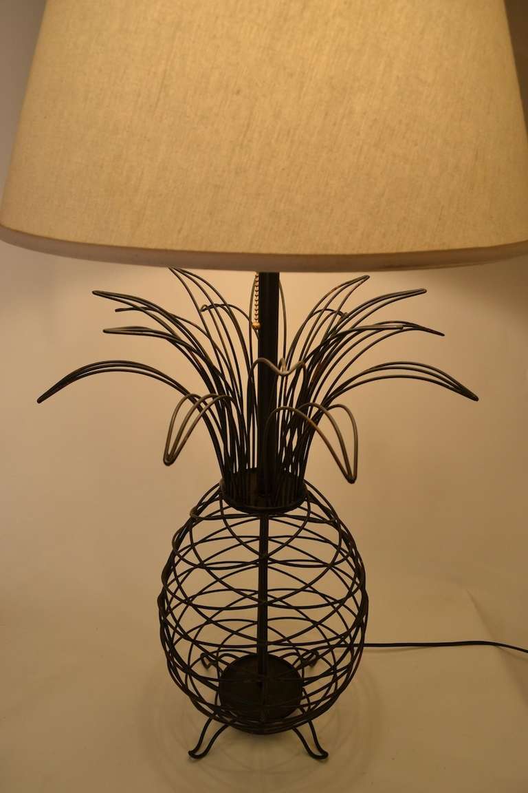 American Wire Pineapple Lamp