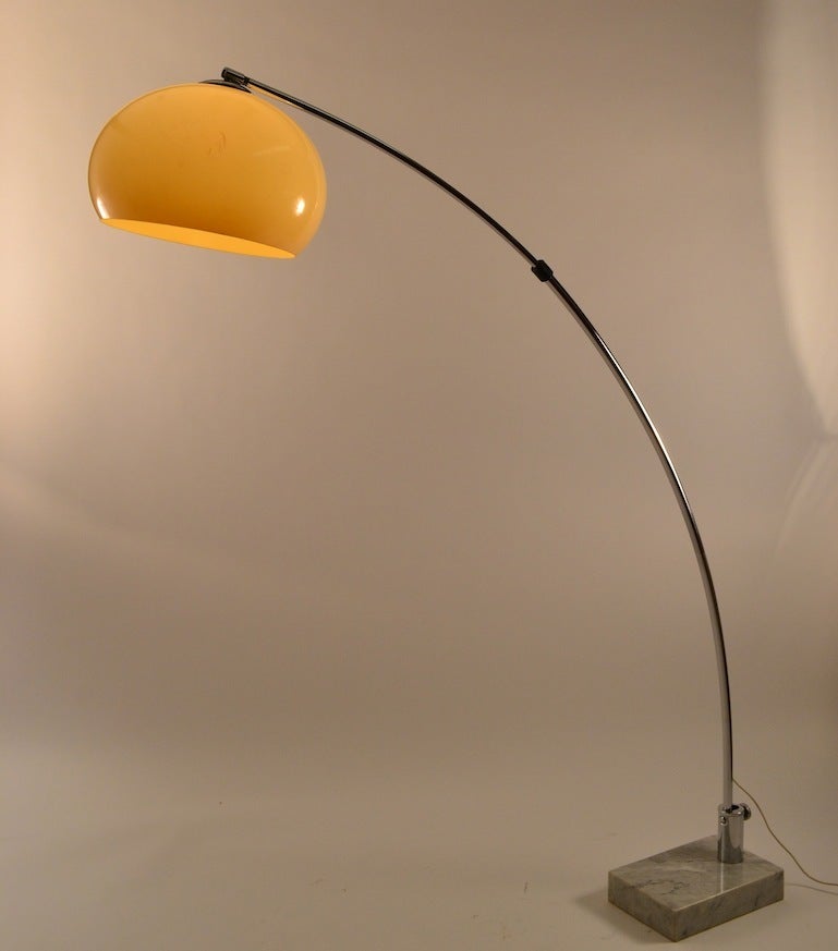 Chrome Italian Arc Lamp