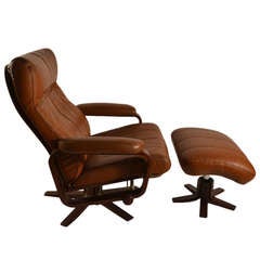 Danish Modern Reclining Lounge Chair