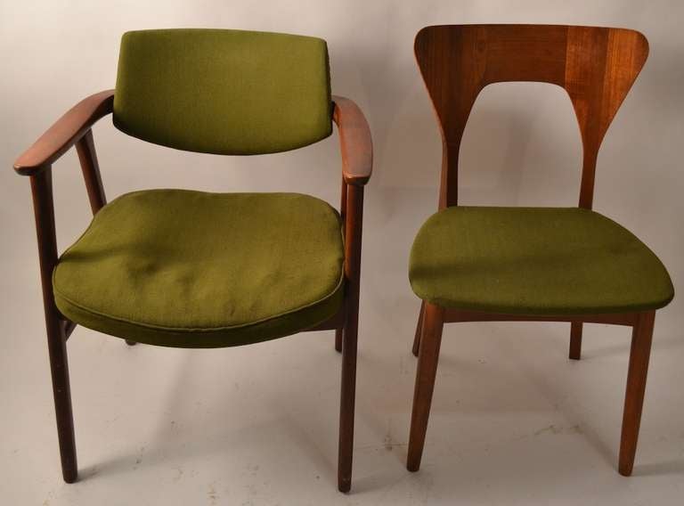 Danish Set of Six Koefoeds Hornslet Dining Chairs