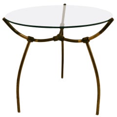 Brass and Glass Table after Parisi