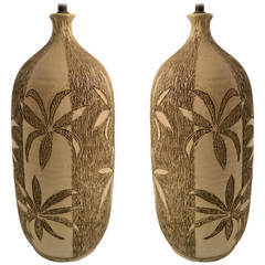 Pair Ceramic Lamps
