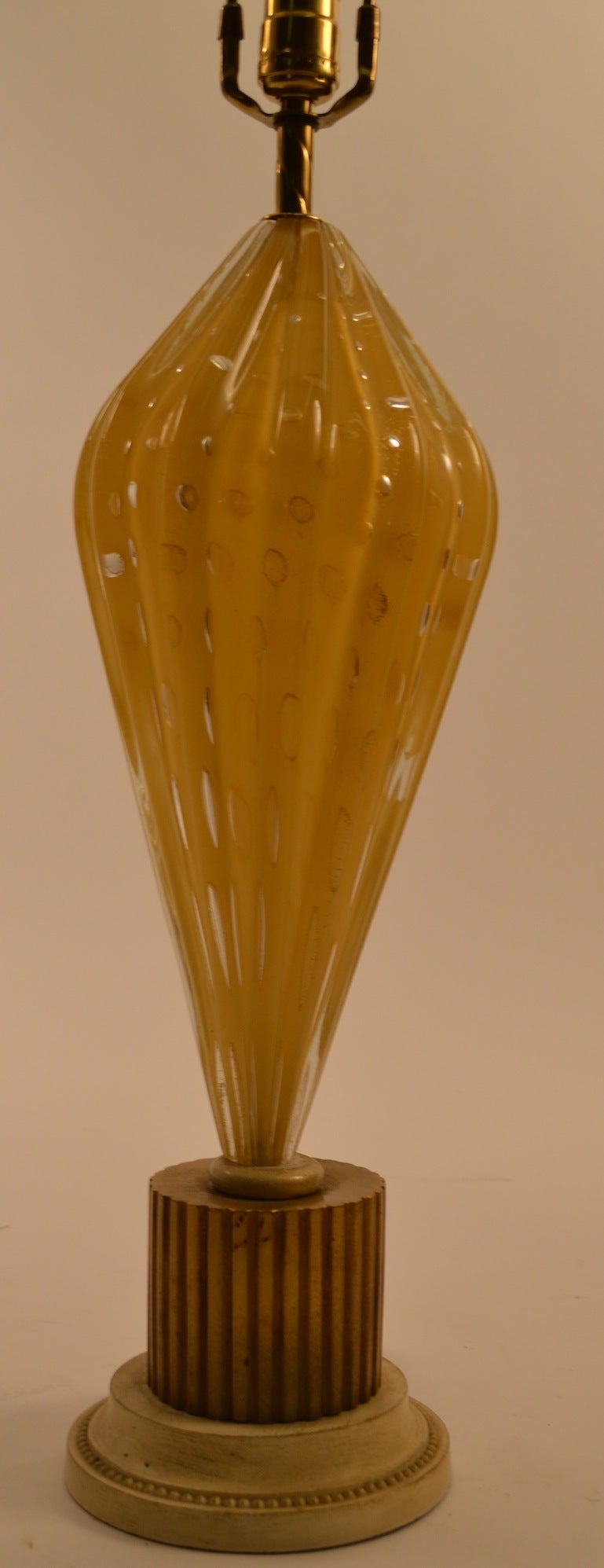 Art Glass Tall Murano Lamp For Sale