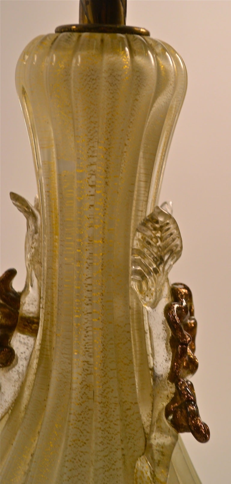 Pair Murano Glass Lamps 2