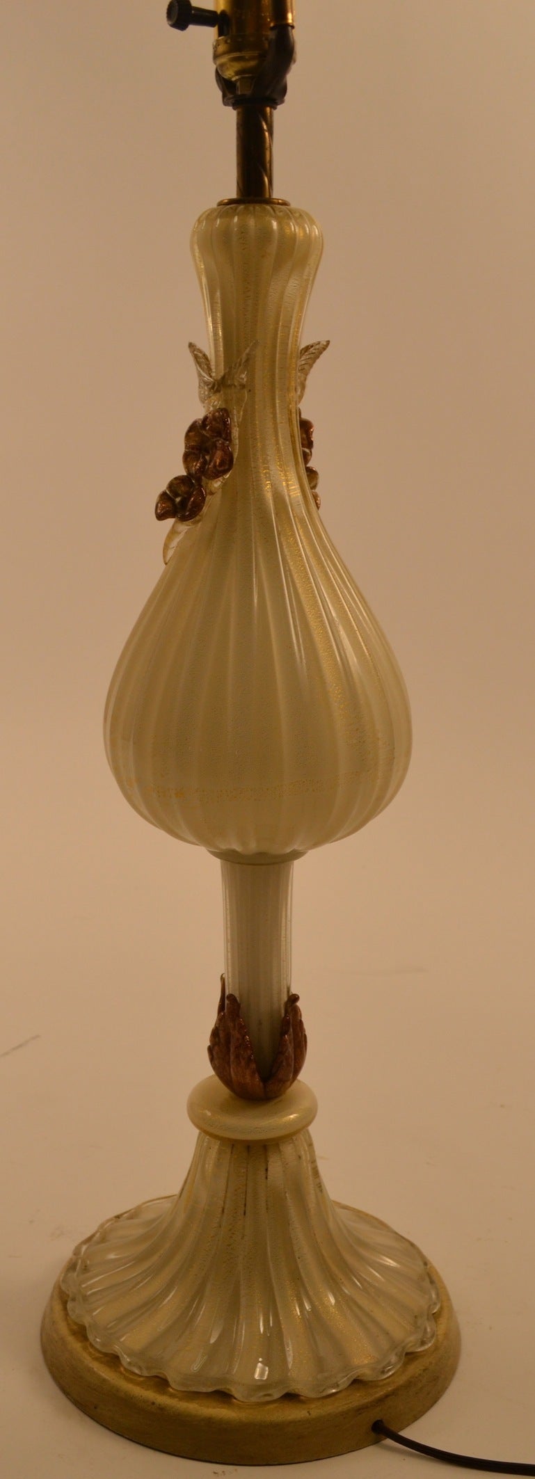 Pair Murano Glass Lamps 1