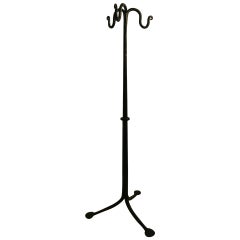 Hand Wrought Iron Fireplace Tool Stand