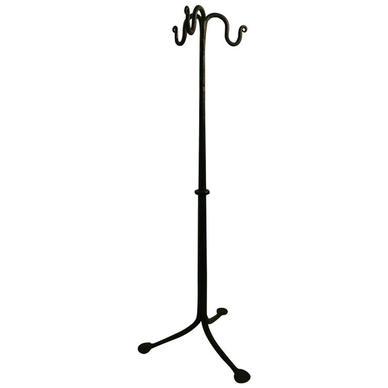 Hand Wrought Iron Fireplace Tool Stand For Sale at 1stDibs