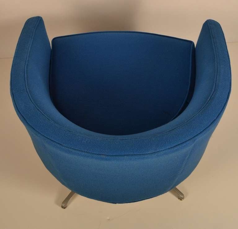 Pair Swivel Tub Chairs at 1stDibs
