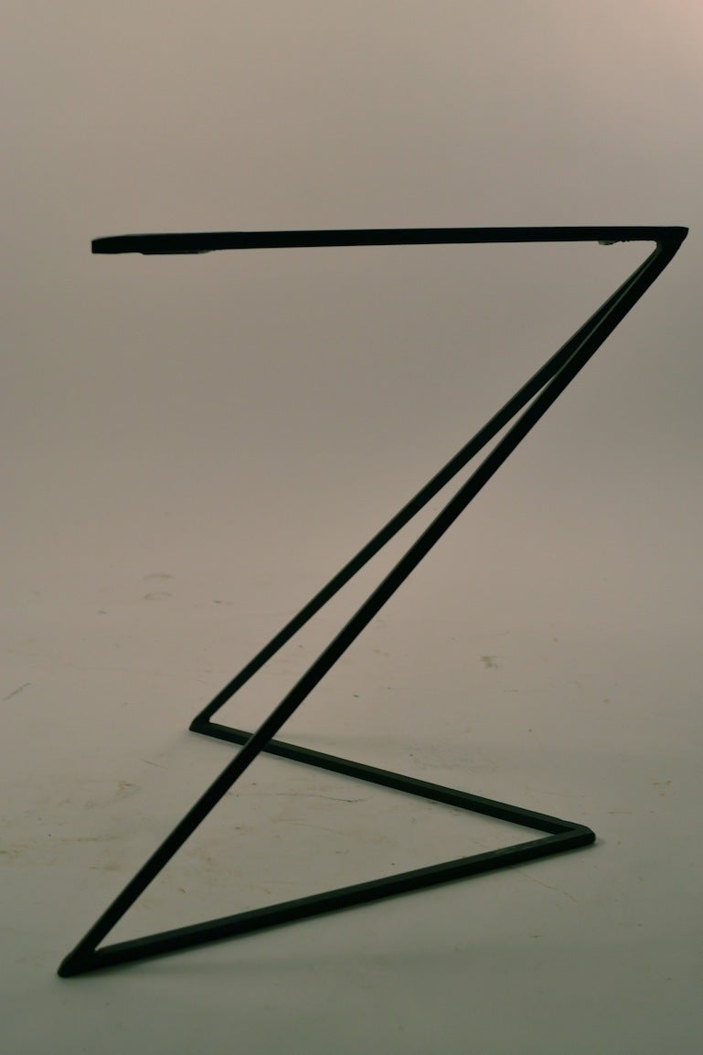 Mid-Century Modern Dramatic Z Form Table