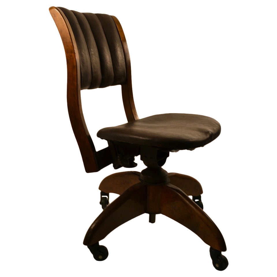 Turn of the Century Swivel Tilt Armless Desk Chair