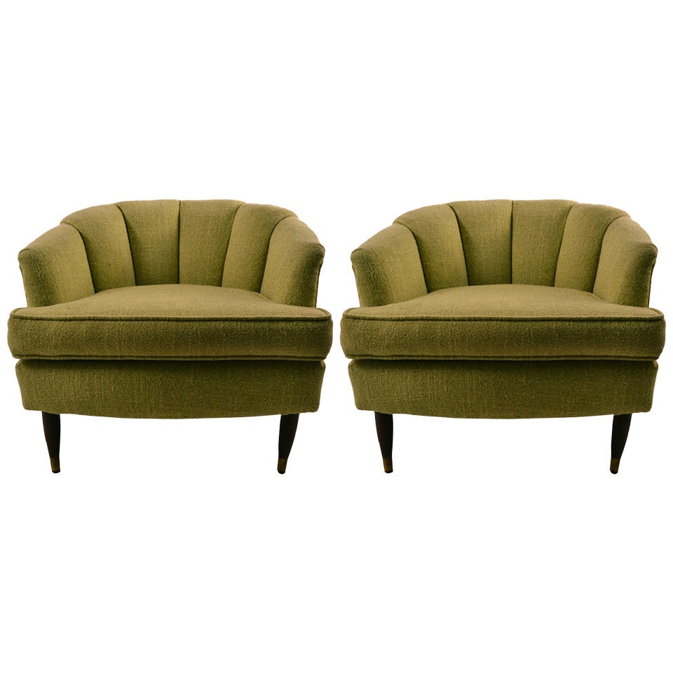 Pair Mid Century Tub Chairs