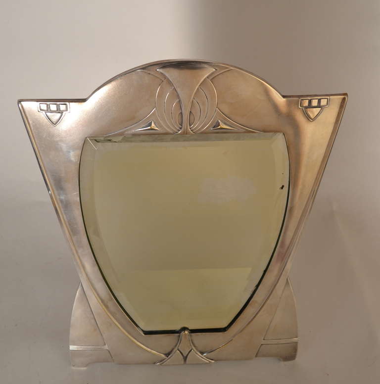 Silver Plate WMF Art Nouveau  Easel Mirror For Sale