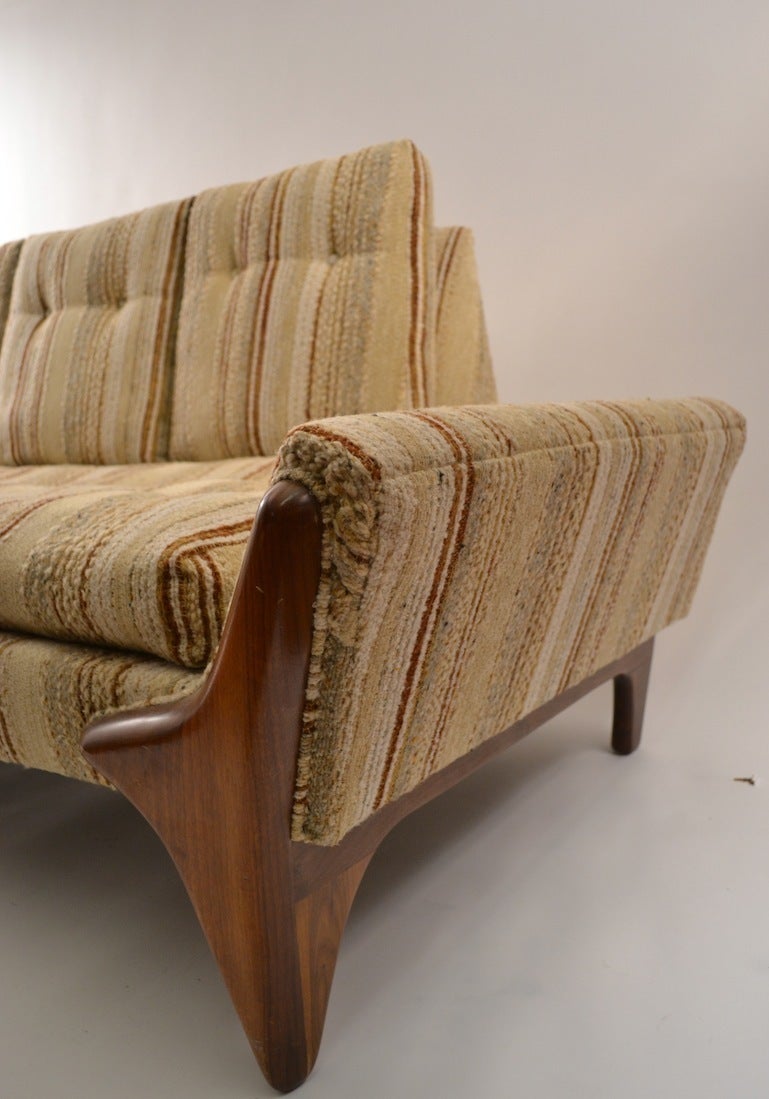 Upholstery Pair of Adrian Pearsall Sofas