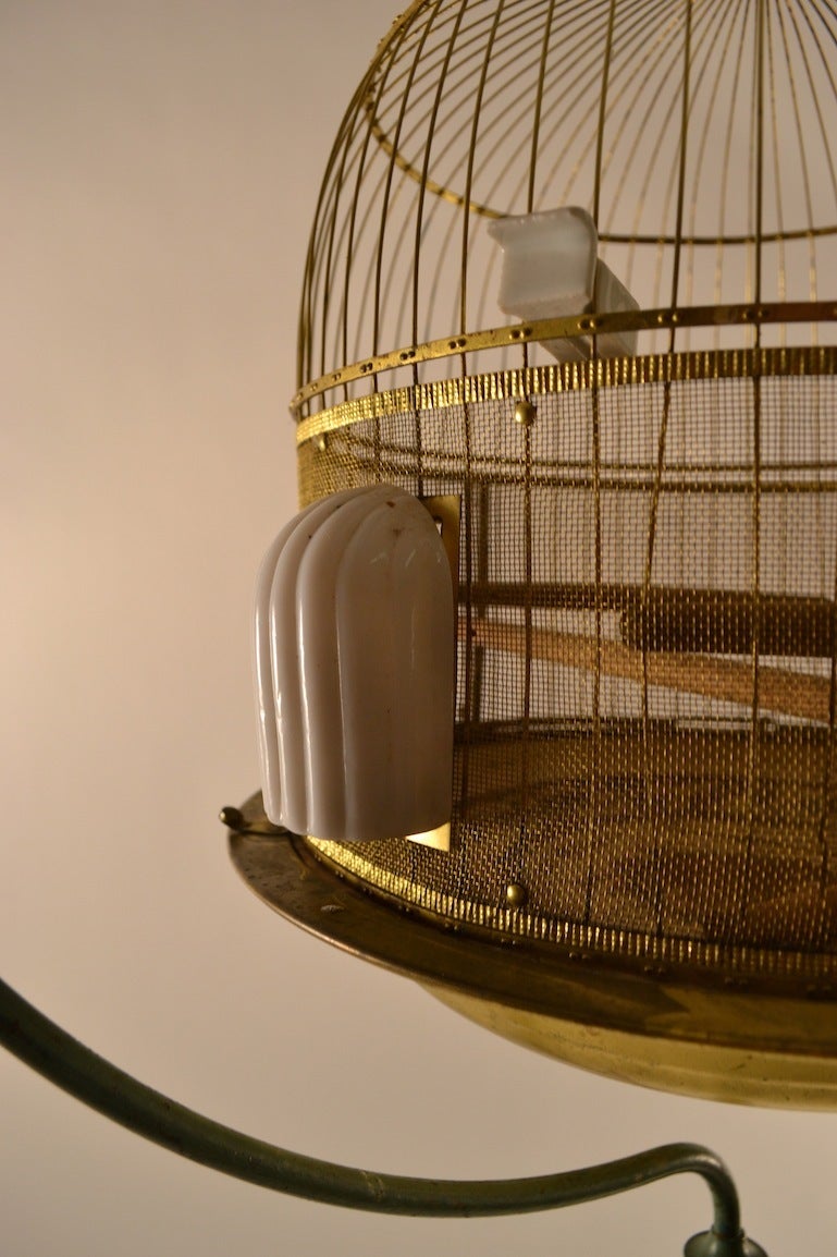 free standing bird cage