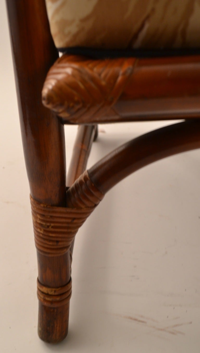 Mid-20th Century Ficks Reed Asia Modern Arm Chair