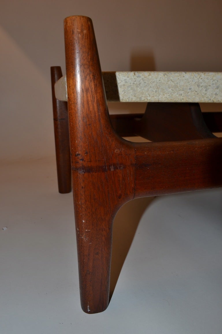 Surfboard, Terrazzo-Top Coffee or Cocktail Table In Good Condition In New York, NY