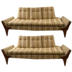 Pair of Adrian Pearsall Sofas