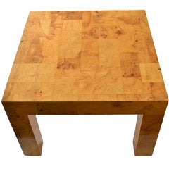 Classic Paul Evans Burl Patchwork Cityscape Parsons Table