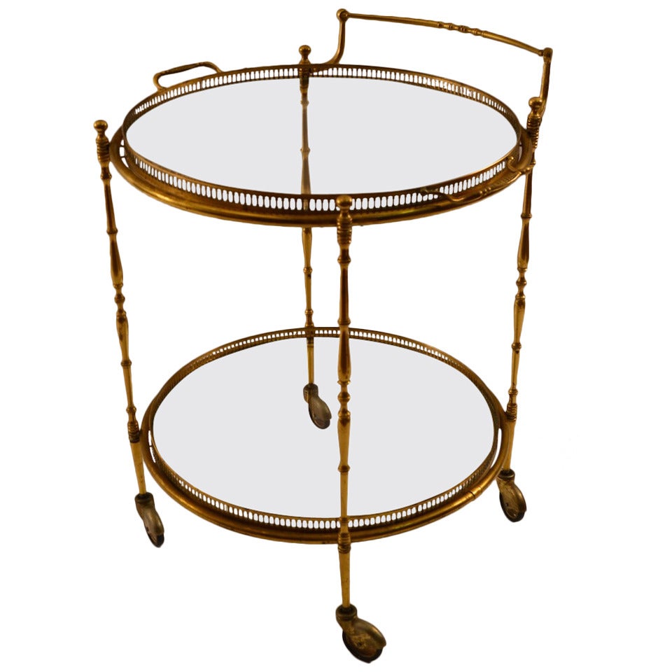 Brass Bart Cart Serving Trolley