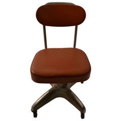 Vintage Industrial Swivel Desk Chair
