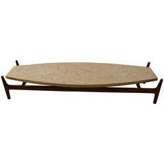 Probber Surfboard, Terrazzo-Top Coffee or Cocktail Table 7