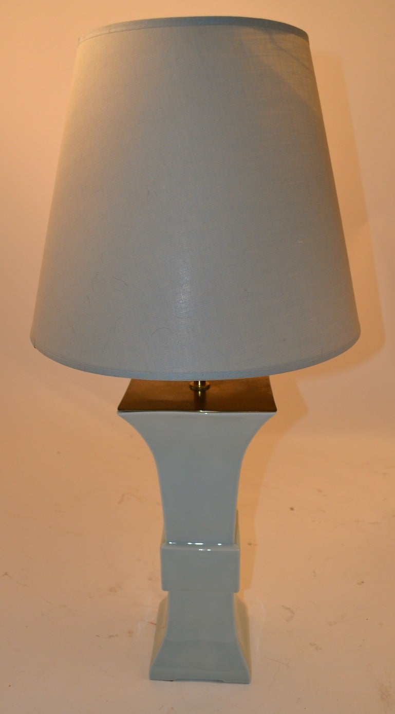 American Blanc De Chine Chinese Style Lamp For Sale