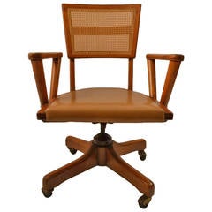 Retro Mid-Century Swivel Desk Chair