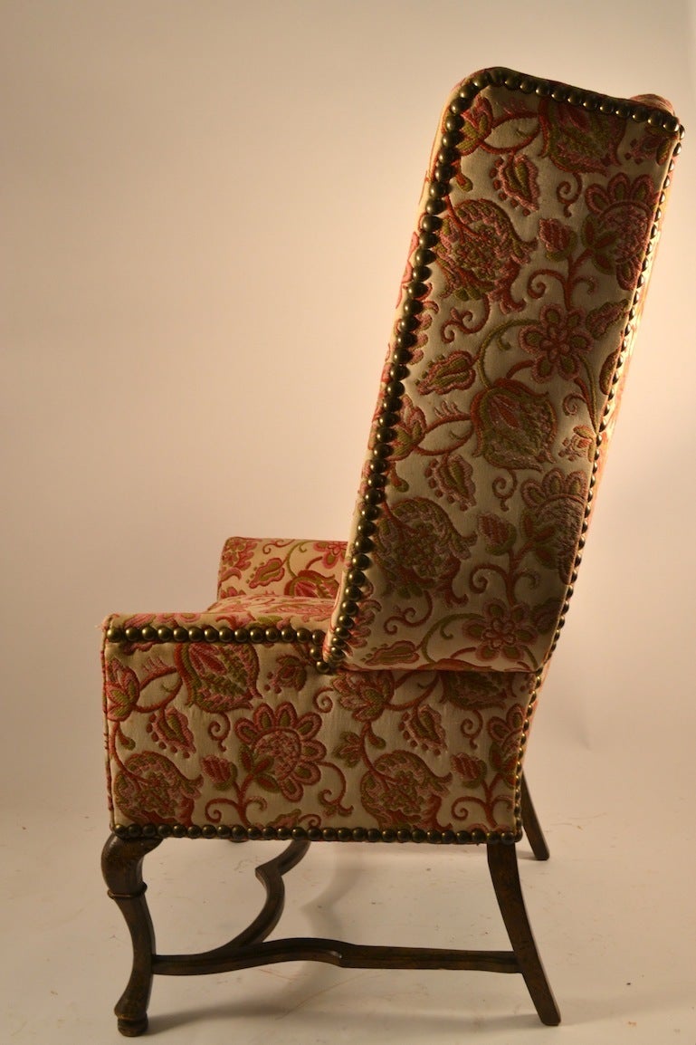 Stylish Wing Chair by Louis Mittman In Good Condition In New York, NY