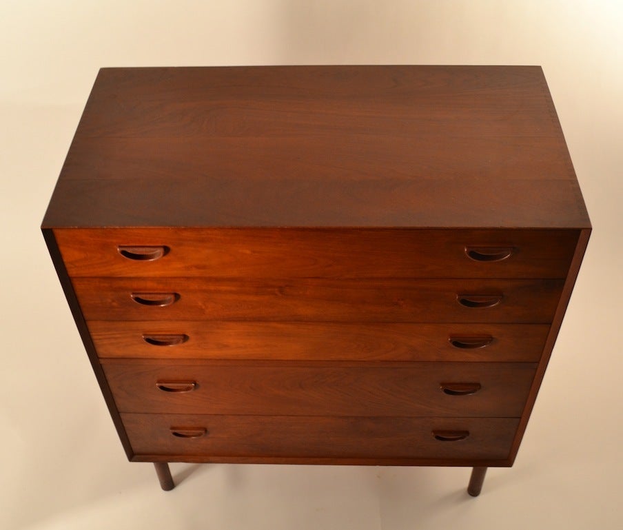 Hvidt Teak Five-Drawer Chest In Good Condition In New York, NY