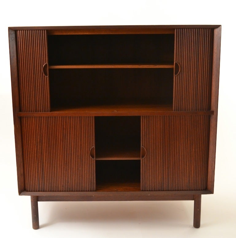 Hvidt Tambour Cabinet In Good Condition In New York, NY