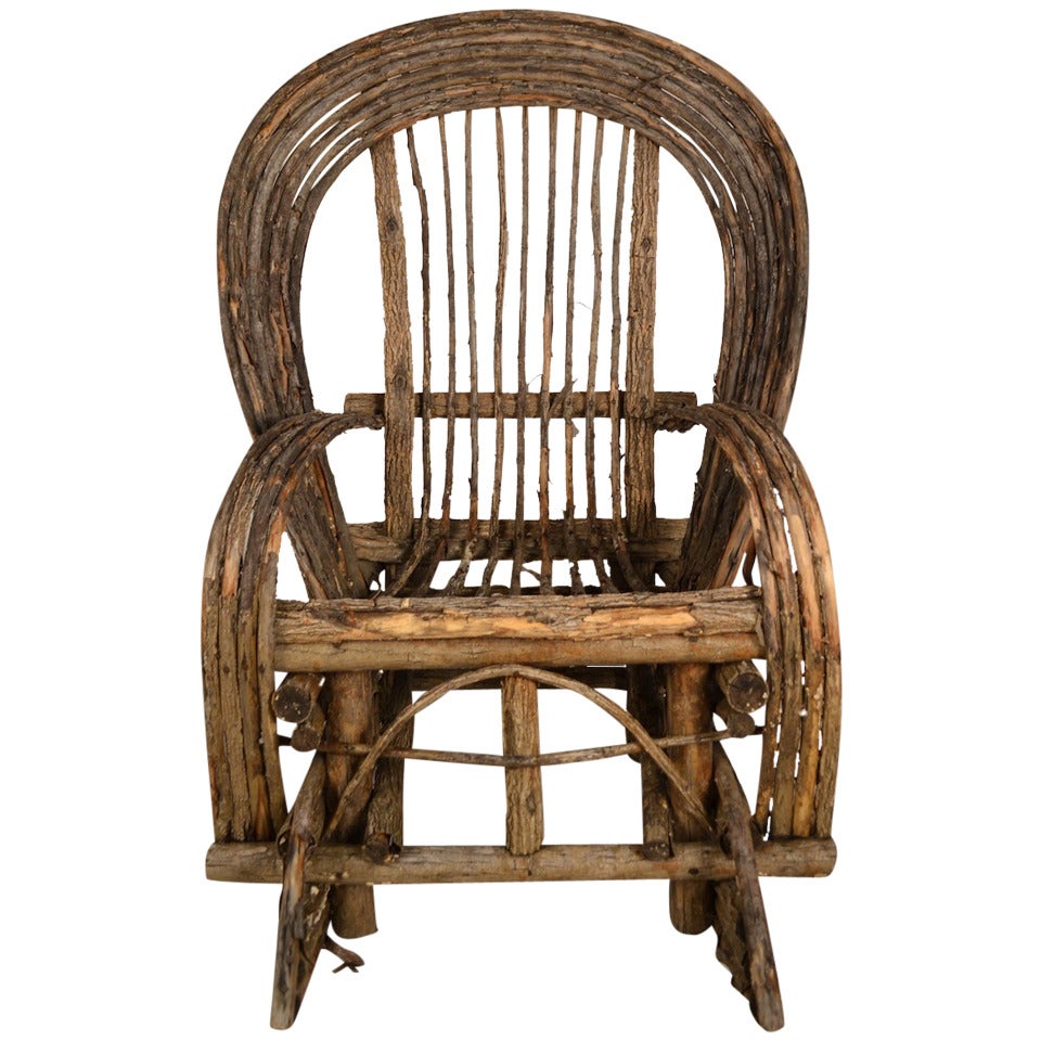 Adirondack Twig Rocking Chair