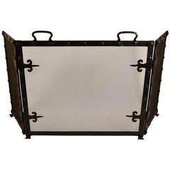 High Quality Arts & Crafts Folding Firescreen Spark Guard