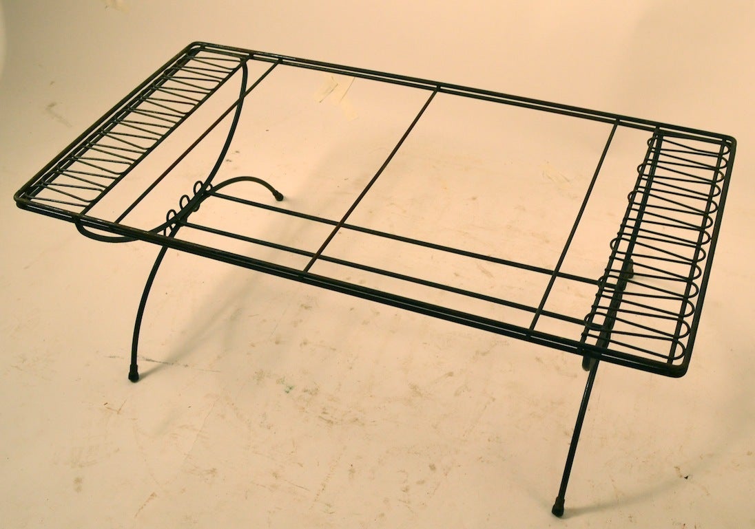 American Wrought Iron Coffee Cocktail Table