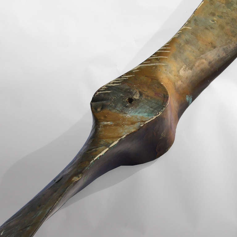 Antique Cooper Clad Wooden Propeller Blade At 1stdibs Antique Cooper Clad Wooden Propeller Blade Unusually Long Size