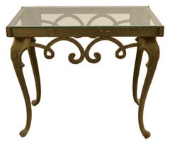Used Brown Jordan Glass Top Console Table