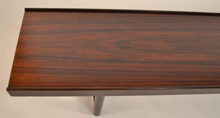 Bruksbo Rosewood Bench Norwegian  in the  Danish Modern Style