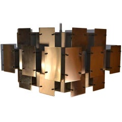 Robert Sonneman "Cityscape" Brutalist Chandelier 8